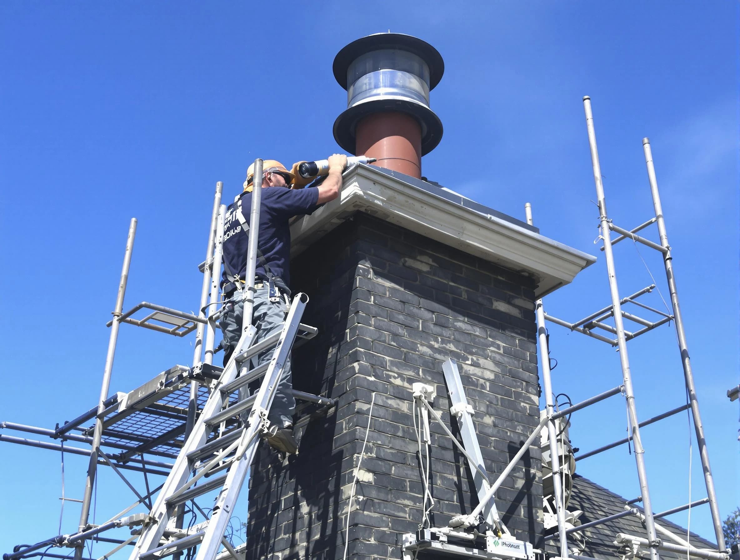 Sturdy chimney crown finished by Los Lunas Chimney Sweep in Los Lunas, NM