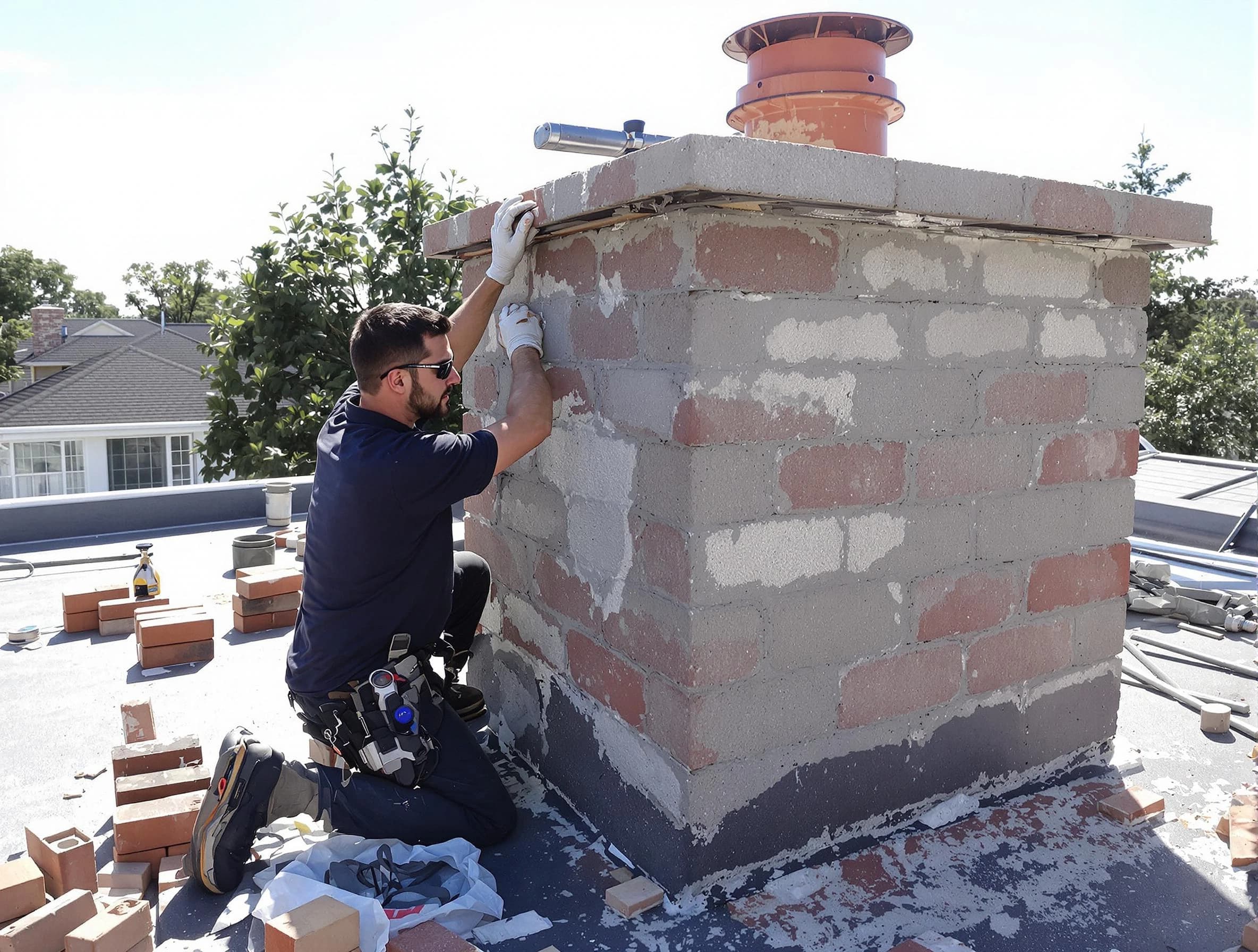Advanced chimney repair process by Los Lunas Chimney Sweep in Los Lunas, NM