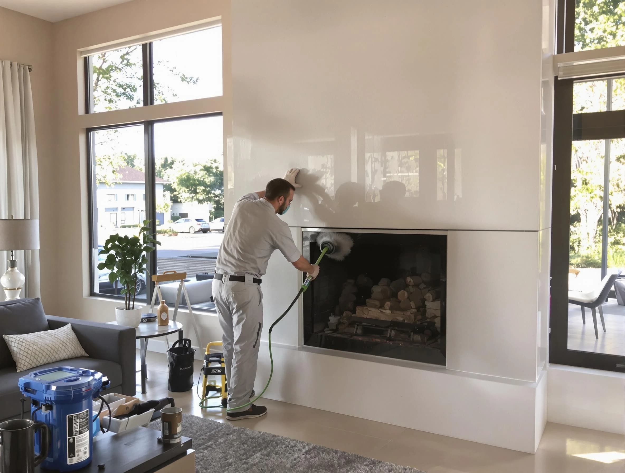 Los Lunas Chimney Sweep performing thorough soot removal in Los Lunas, NM