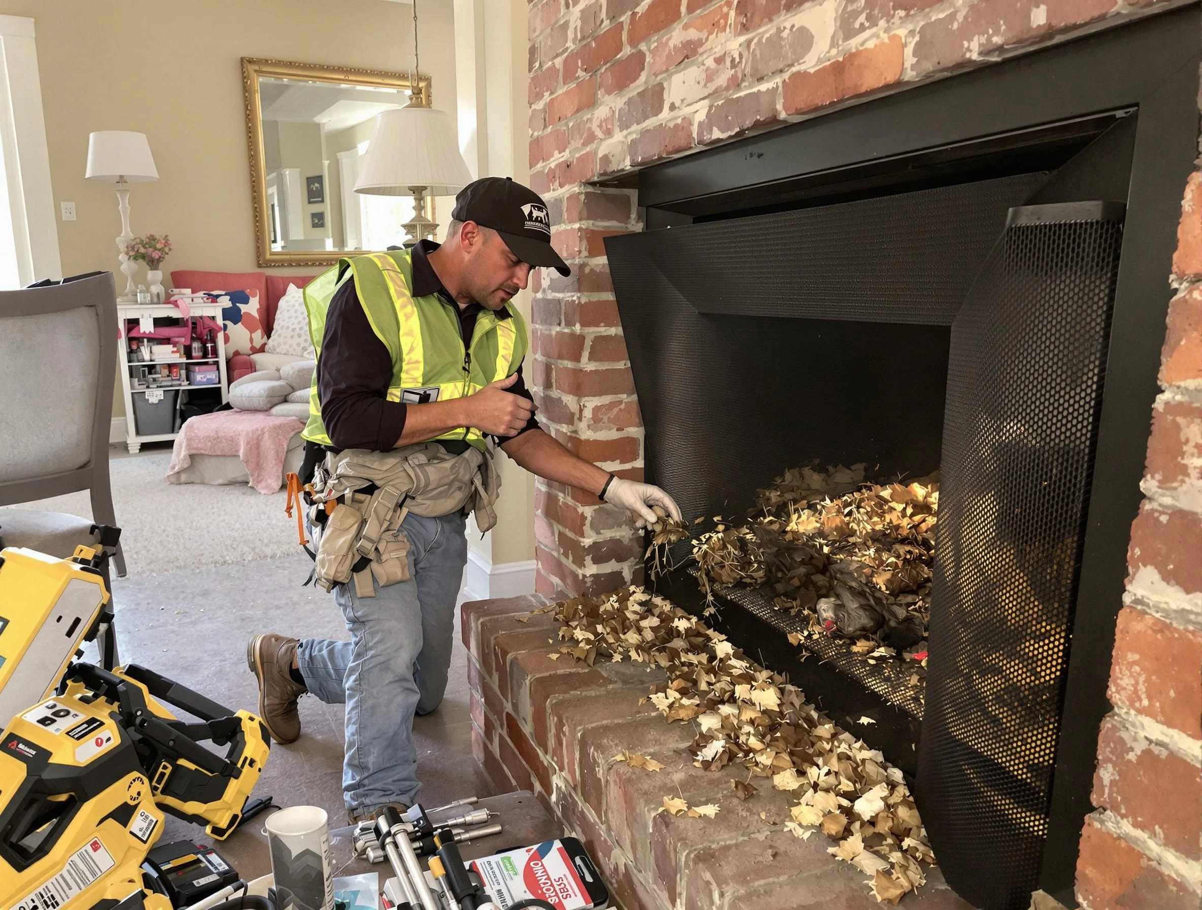 Safe screening installation by Los Lunas Chimney Sweep in Los Lunas, NM