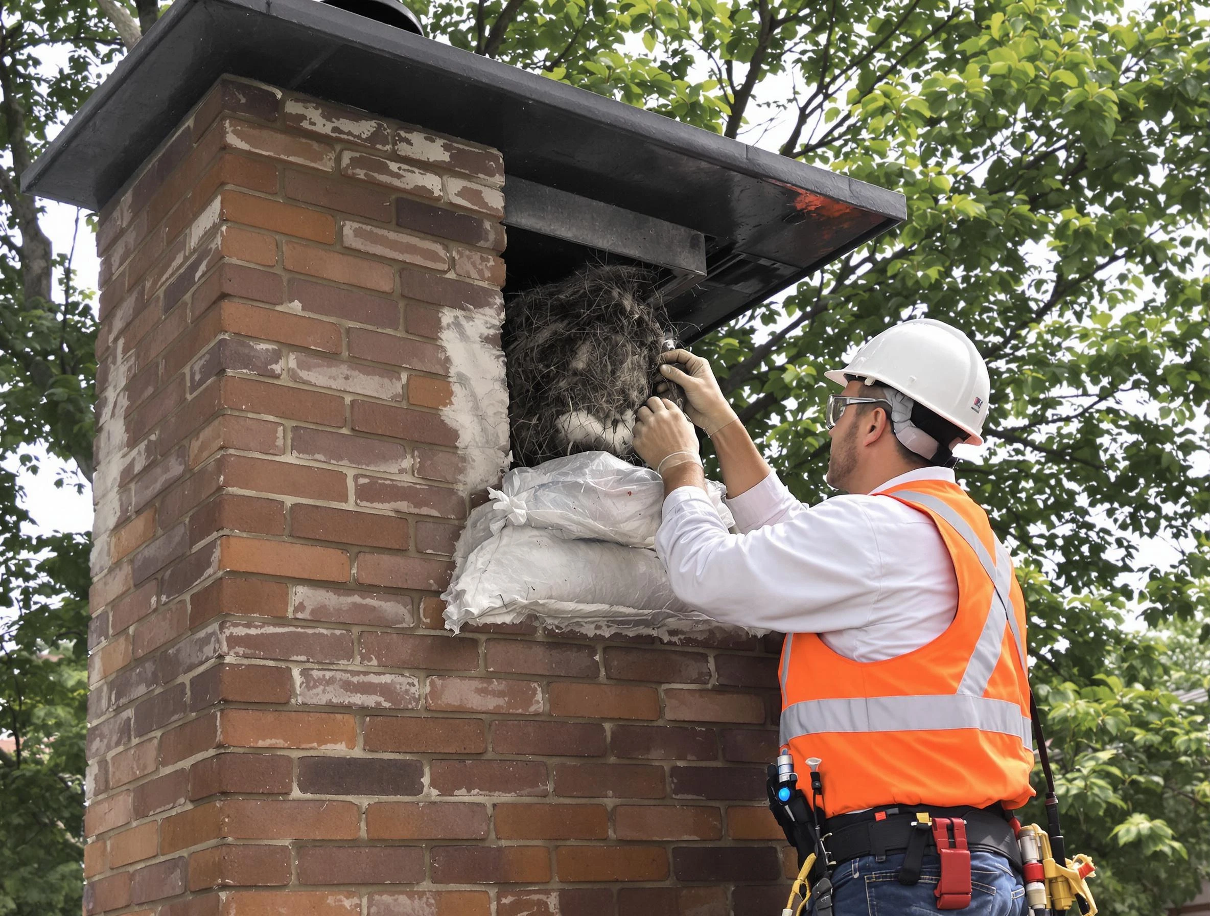Humane removal of debris and animals by Los Lunas Chimney Sweep in Los Lunas, NM