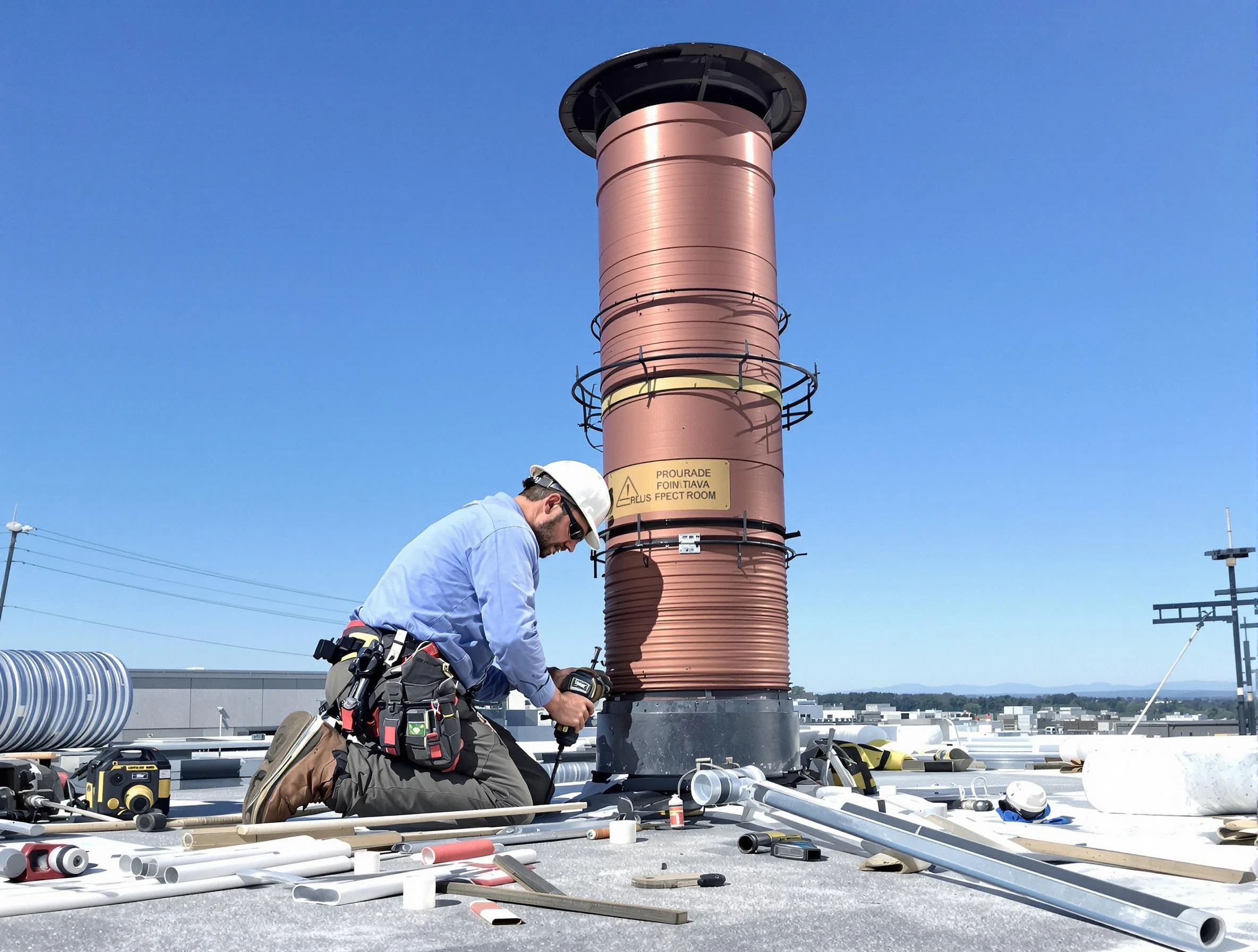 Installed chimney liner by Los Lunas Chimney Sweep in Los Lunas, NM