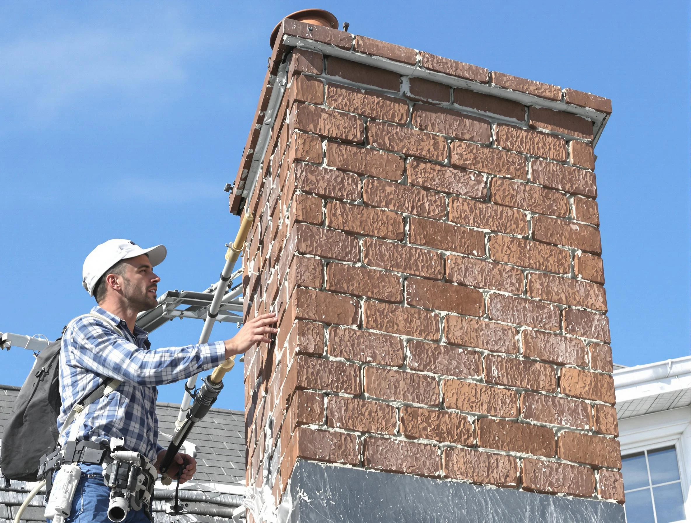 Brickwork for a chimney rebuild by Los Lunas Chimney Sweep in Los Lunas, NM