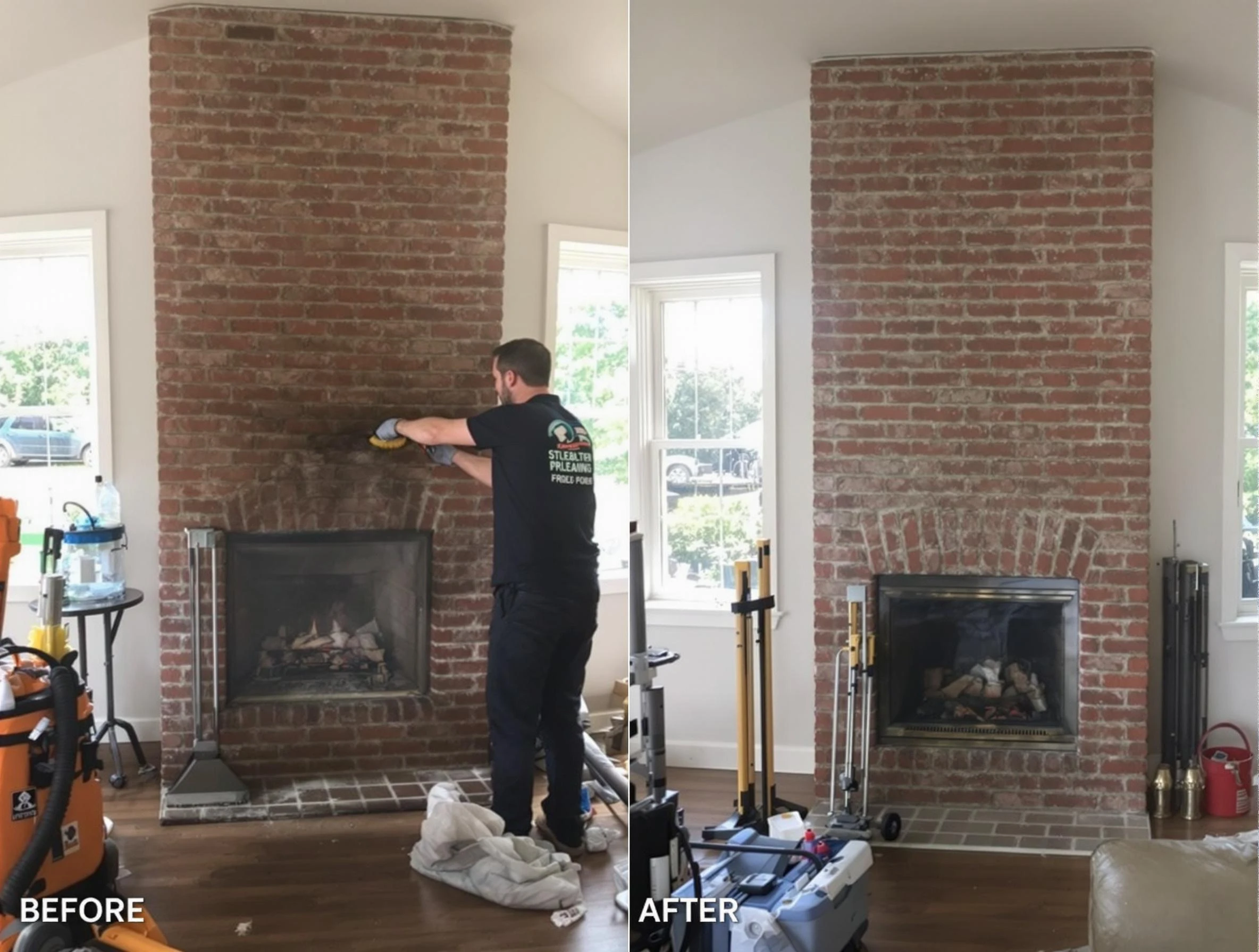 Finished chimney sweeping service by Los Lunas Chimney Sweep in Los Lunas, NM