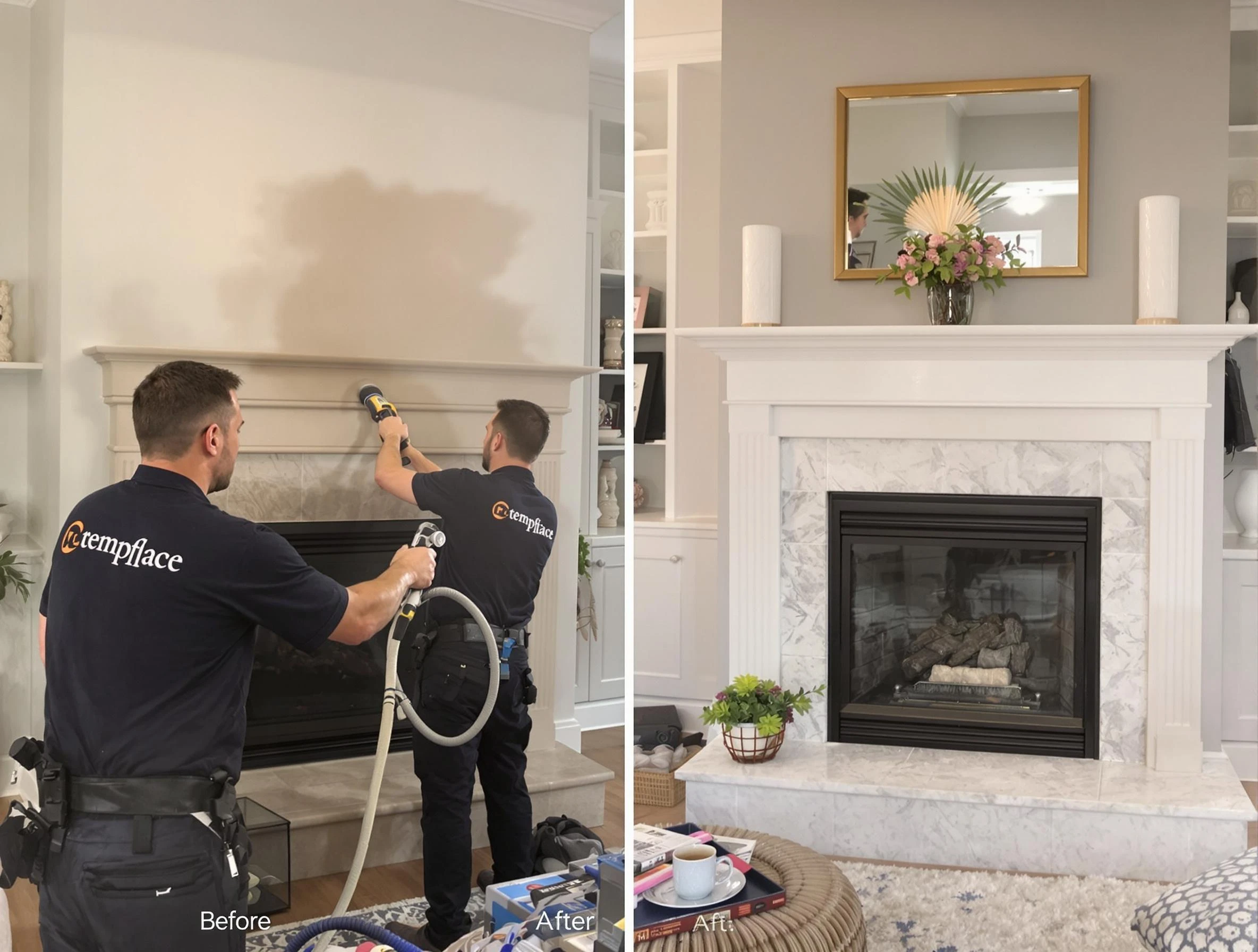 Professional soot removal by Los Lunas Chimney Sweep team in Los Lunas, NM